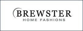 A logo of brewster home fashions